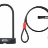 Abus Facilo 32 Bügelschloss Mit Cobra 10/120 Kabel Und USH Halter