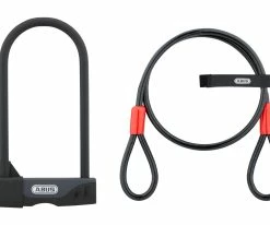 Abus Facilo 32 Bügelschloss Mit Cobra 10/120 Kabel Und USH Halter
