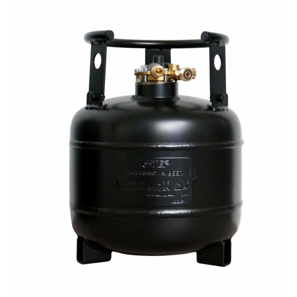 CAMPKO - Stahl Tankgasflasche, 6kg, Wiederbefüllbar, 15 Liter, 385mm, Multiventil Mit 80%-Füllstop, Ohne Zubehör 1 CAMPKO - Stahl Tankgasflasche, 6kg, Wiederbefüllbar, 15 Liter, 385mm, Multiventil Mit 80%-Füllstop, Ohne Zubehör