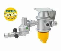 Caramatic DriveTwo, Horizontal - Zweiflaschen-Betrieb GOK Gasdruckregler Crashsensor