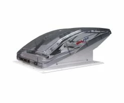 Dachhaube Mit Raincover Dachventilator MaxxFan Deluxe Rauchglas Klar