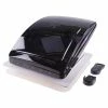 Dachhaube Mit Raincover Dachventilator MaxxFan Deluxe Rauchglas Schwarz